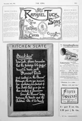 Page de publicité du magazine King, 14 décembre 1901