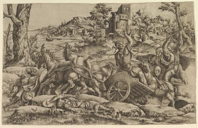 Agamemnon tuant Odios
