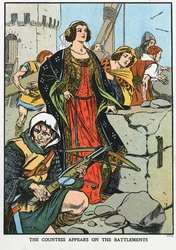 Agnes, comtesse de Dunbar 1312-1369, connue sous le nom de Black Agnes, 1338, début du 20e siècle