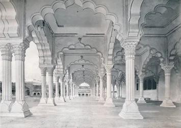 Agra. Le Dewan-i-am, ou Hall de l