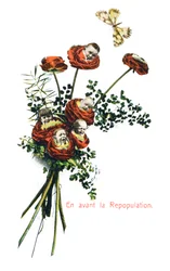 Avant la repopulation, carte postale française, vers 1900