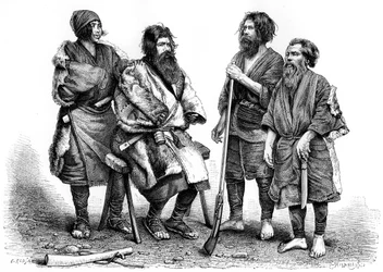 Peuple Ainu, Japon, 1895