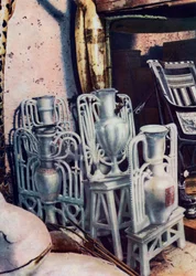 Vases en albâtre, tombeau de Toutankhamon, Égypte