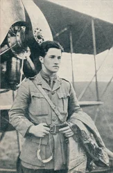 Albert Ball, pilote britannique de la Première Guerre mondiale et récipiendaire de la Croix de Victoria, vers 1917, vers 1937