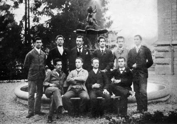 Albert Einstein 1879-1955, mathématicien et physicien théoricien germano-suisse, vers 1896