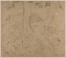 Album de thèmes taoïstes et bouddhistes : Chercher la montagne : Feuille 46, 1200s