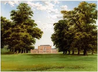 Aldby Park, Yorkshire, maison de la famille Darley, vers 1880