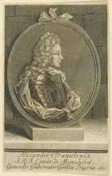 Alexandre Danilovich Menchikov, généralissime, prince du Saint-Empire romain germanique, 1705