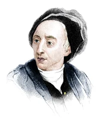 Alexander Pope, poète anglais du début du XVIIIe siècle, vers 1850