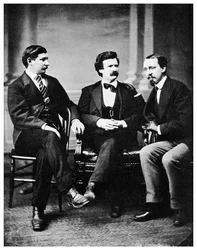 Alfred Townsend, Mark Twain et David Gray