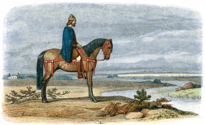 Alfred le Grand 849-899, roi anglo-saxon de Wessex à partir de 871, 885, 1864