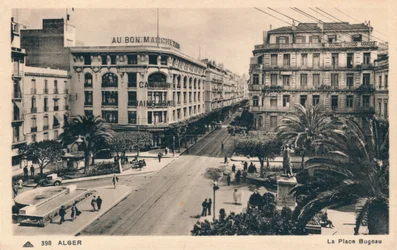 Alger - La Place Bugeau, vers 1930