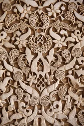 Alhambra - Palais Nasrides - Palais des Lions, sculptures