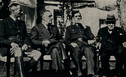 Conférence Alliée à Casablanca, Maroc Français, janvier 1943, 1945