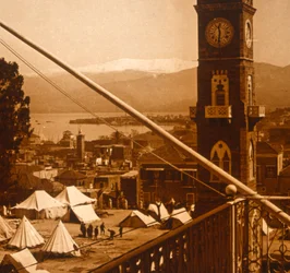 Camp allié, Thessalonique, Grèce, vers 1914-1918