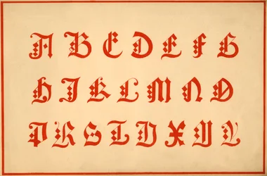 Alphabet, lettres A-Z, majuscules