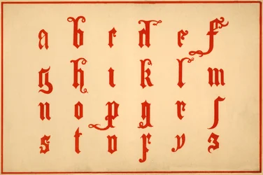 Alphabet, lettres a-z, minuscules