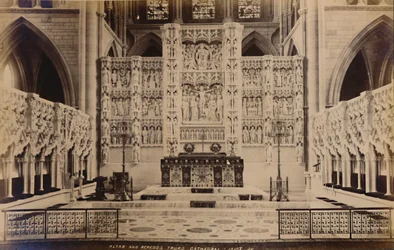 Autel et retable de la cathédrale de Truro, 1929