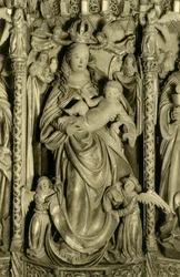 Retable, église paroissiale de Hallstatt, Hallstatt, Haute-Autriche