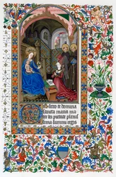Amédée de Saluces et la Vierge, milieu du 15e siècle