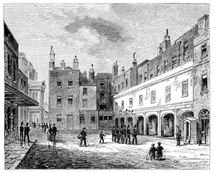 Cour des Ambassadeurs, Palais St James, Londres, 1900