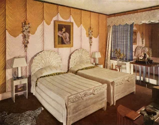 Chambre américaine avec interprétation moderne pour George G. Frelinghuysen, Jr., 1941