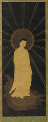 Amitabha Amida accueillant les âmes au paradis