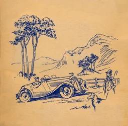 Un album de voitures de sport couverture avant, c1936