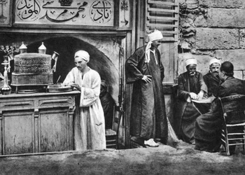 Une maison de café arabe, Le Caire, Égypte