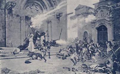Un épisode du siège de Saragosse, vers 1808-1809, 1896