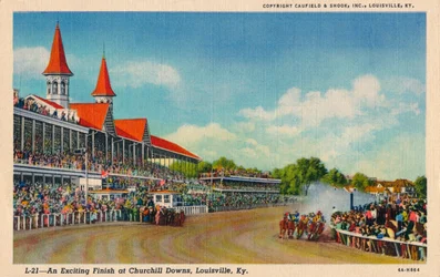 Une arrivée excitante à Churchill Downs, Louisville, Ky