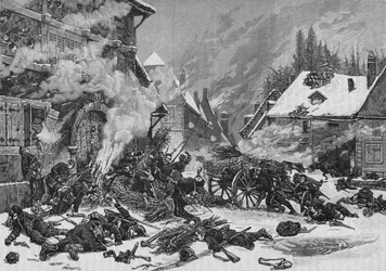 Un incident dans la bataille de Villersexel, 1902