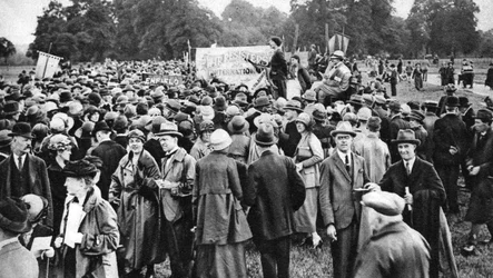 Réunion anti-guerre, Hyde Park, Londres, 1926-1927