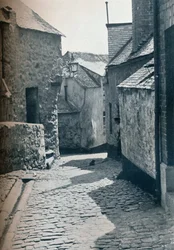 Une ancienne partie de St Ives, Cornouailles, classée comme zone de dégagement des taudis, 1935