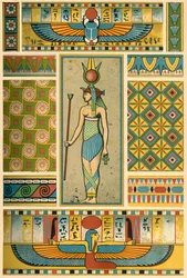Décoration égyptienne ancienne, 1898