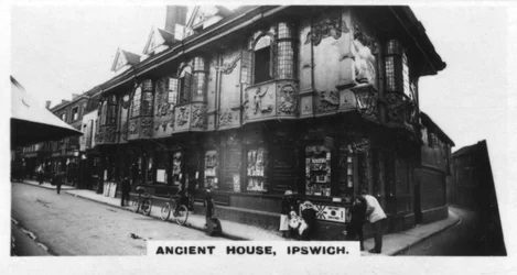 Ancienne maison, Ipswich, Suffolk, vers les années 1920