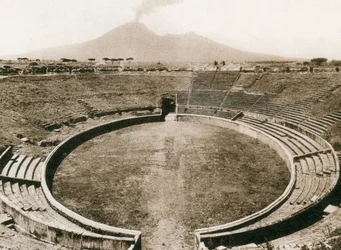 Amphithéâtre, Pompéi, Italie, c1900s