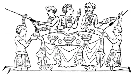 Anglo-Saxons à dîner, 1910