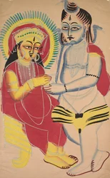 Annapurna et Shiva, 1800s