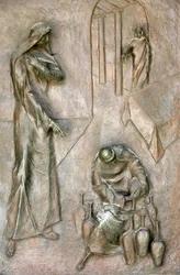 Sculpture de la porte de la basilique de l