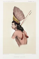 Guerrier Apinage, Brésil, vers 1843-1847