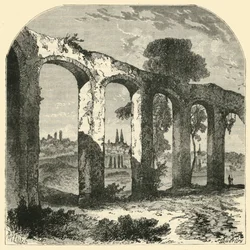 Aqueduc à Poitiers, ancienne capitale des Pictones, 1890