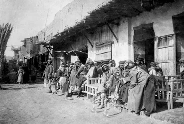Café arabe, Kazimain, Irak, 1917-1919