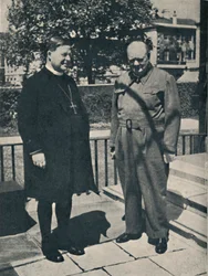 Archevêque de Canterbury au numéro 10, Downing Street, vers 1943, 1945