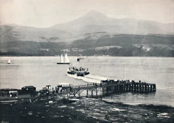 Arran - Brodick Pier et Goatfell, 1895