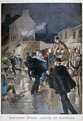 Arrêté par la police, Paris, 1900
