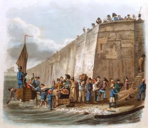 Arrivée à Calais, 1816
