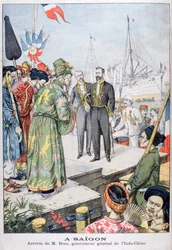 Arrivée à Saïgon de Paul Beau, Gouverneur Général de l