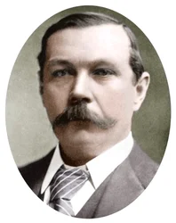 Arthur Conan Doyle, écrivain écossais, vers 1900
