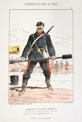 Artillerie de la Garde nationale, siège de Paris, 1870-1871